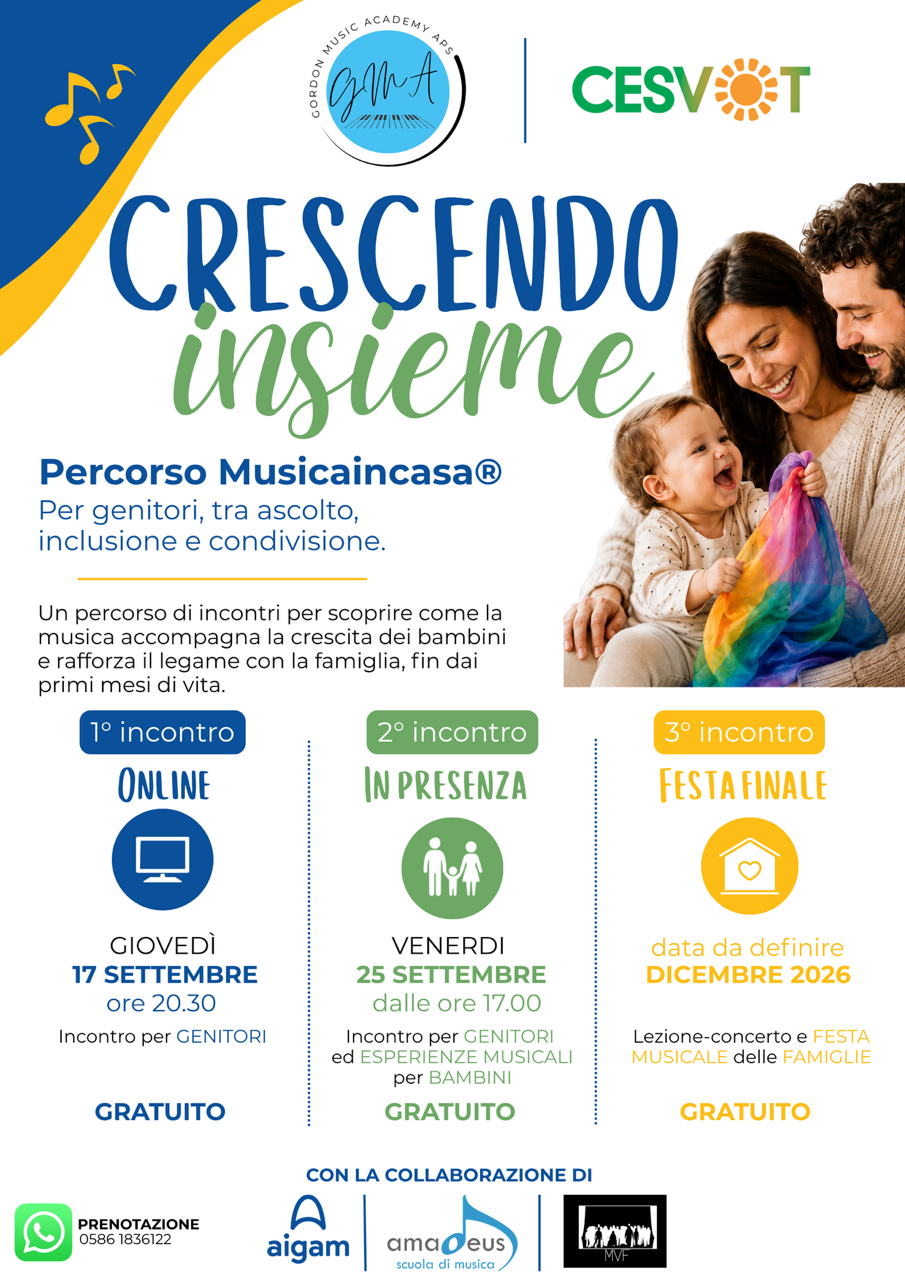Crescendo insieme - Percorso Musicaincasa